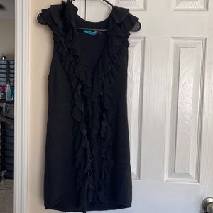 Beautiful Alice and Olivia Ruffle Cardigan/Vest